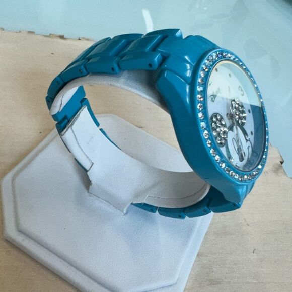 Disney accutime Mickey Mouse Baby Blue Watch Stainless new battery - Picture 6 of 9